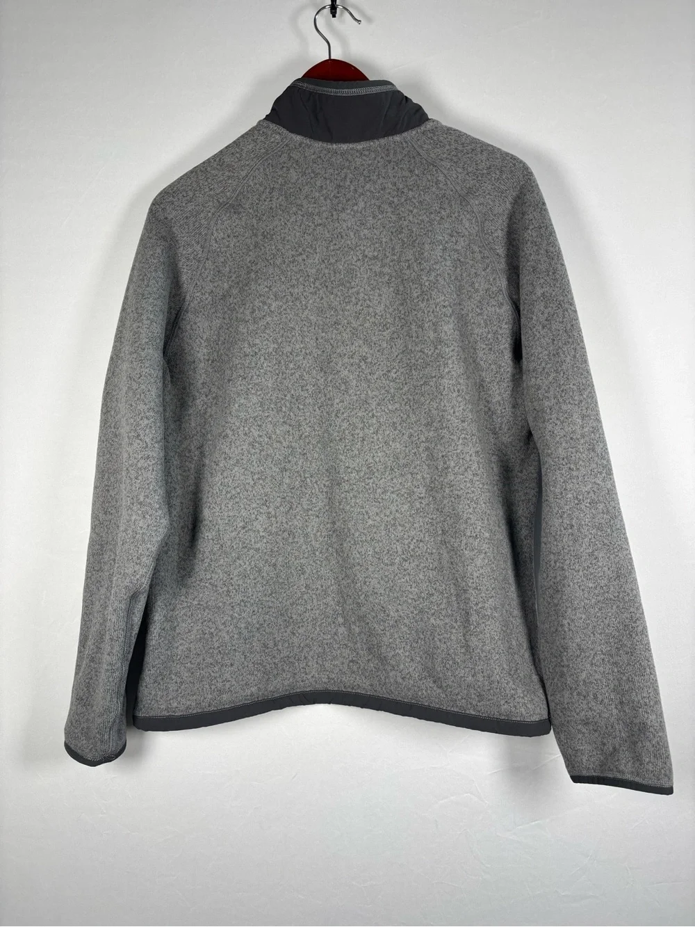 The North Face Gordon Lyons Quarter Zip Sweater Knit Fleece Pullover Gray L